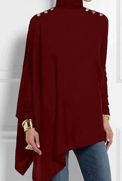 Seren™ - Couture Capeblouse met knopen