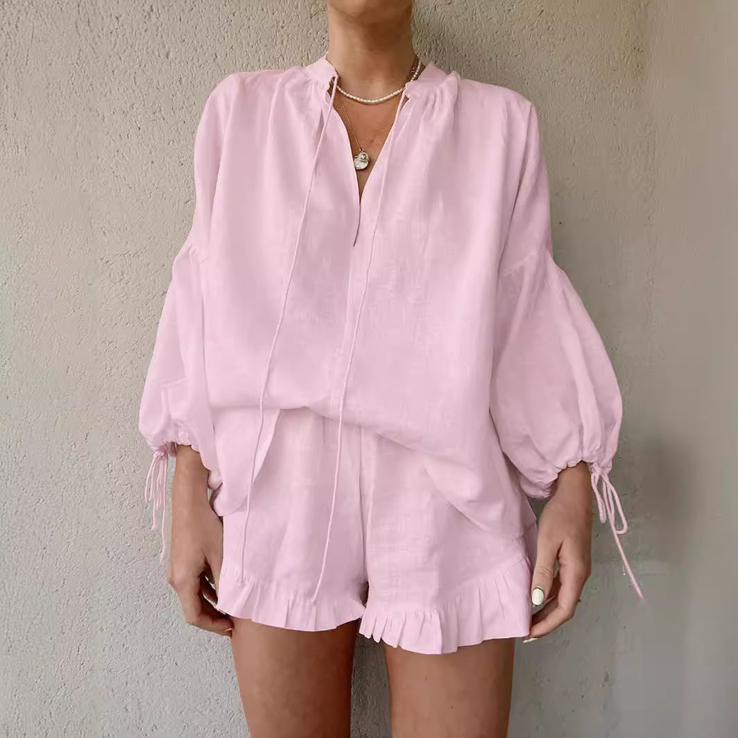 Sophie – Lässiges Chic Zweiteiliges Sommeroutfit