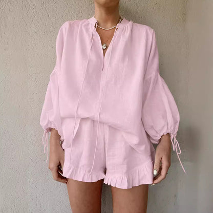Sophie – Lässiges Chic Zweiteiliges Sommeroutfit