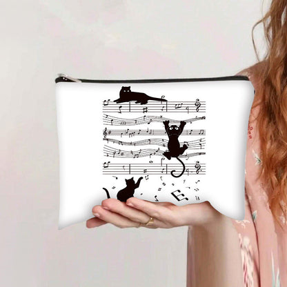 Casual tas met kattenprint