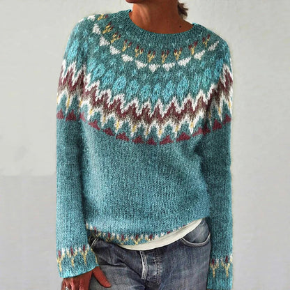 FINLEY™ | Boho Wellenstrick-Pullover