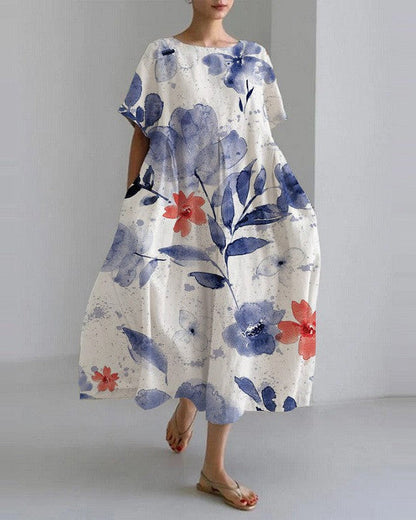 Lynette - De bloemen maxi-jurk