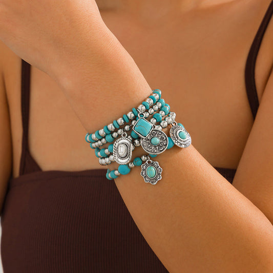 Bracelet De Perles Ethniques Vintage
