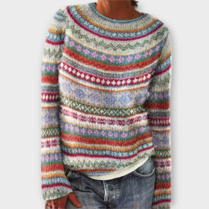 Vintage gebreide trui voor dames