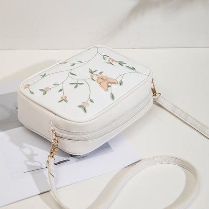 Casual Tas Met Geborduurd Bloemenpatroon
