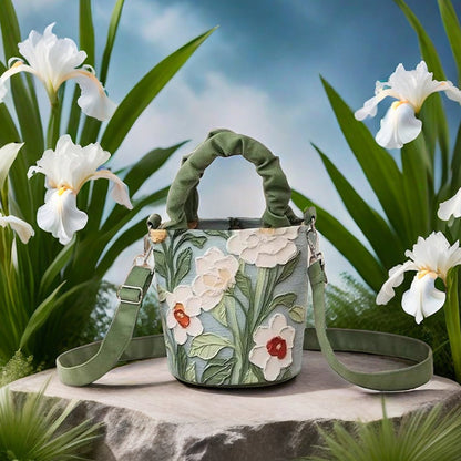 Sac met vintage bloemenprint