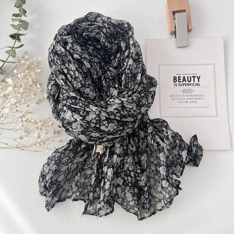 Vintage-Schal mit Blumenmuster