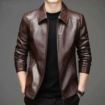 Casual leren jack