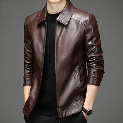 Casual leren jack
