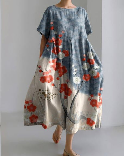 Lynette - De bloemen maxi-jurk