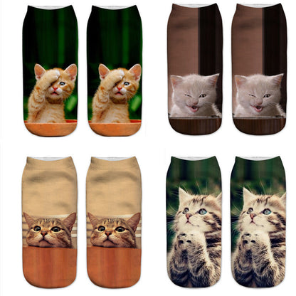 Sokken Met Kattenprint