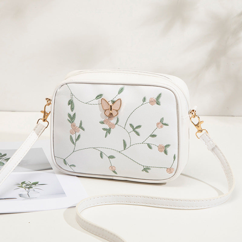 Casual Tas Met Geborduurd Bloemenpatroon