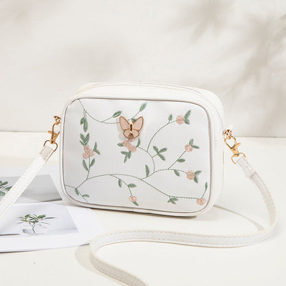 Casual Tas Met Geborduurd Bloemenpatroon