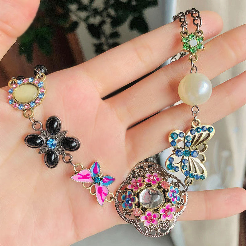 Vintage Etnische Vlinderketting