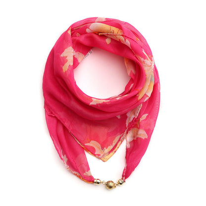 Casual Sjaal Met Bloemenprint
