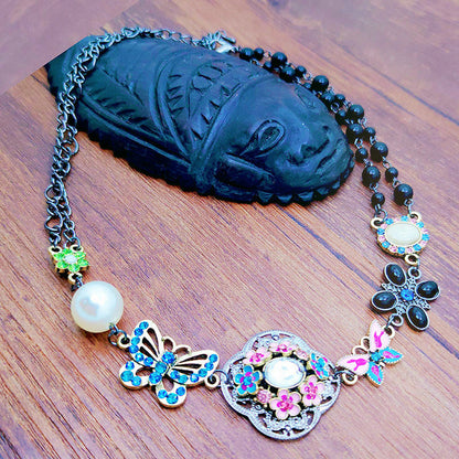 Vintage Etnische Vlinderketting