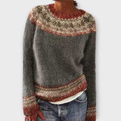 Vintage gebreide trui voor dames