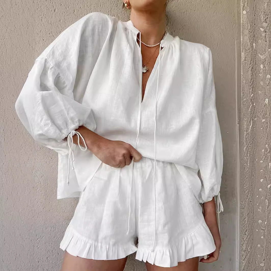 Sophie – Lässiges Chic Zweiteiliges Sommeroutfit
