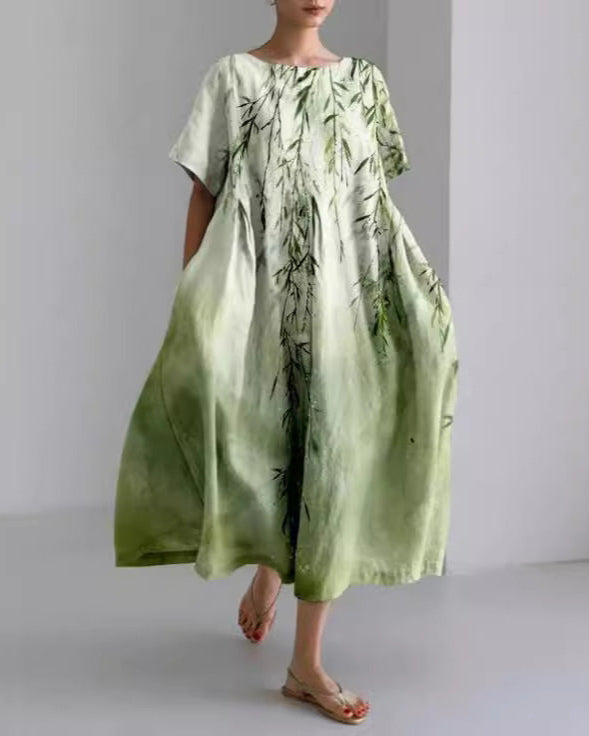 Lynette - De bloemen maxi-jurk