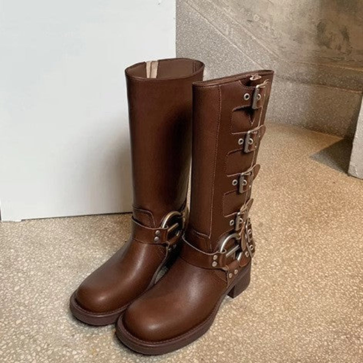 POTENCIANA™ – Klassische Schnallen-Stiefel für Motorradfahrer