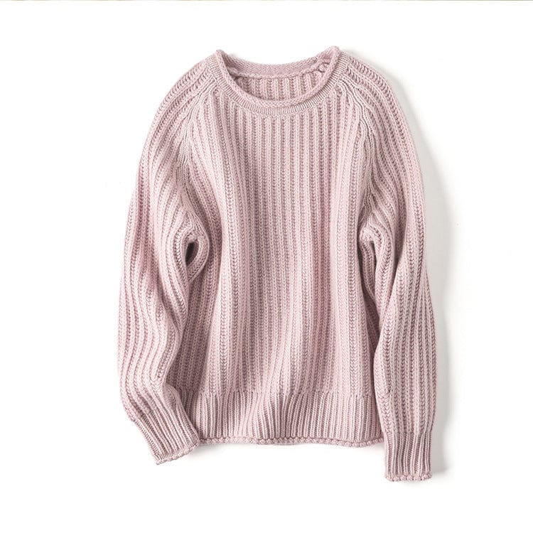 Serena Comfortabele Pullover met Los Ribbelpatroon