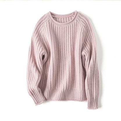 Serena Comfortabele Pullover met Los Ribbelpatroon