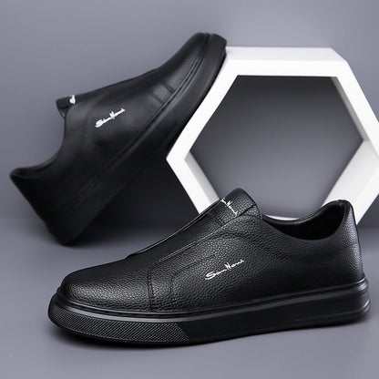 Leder Slipper Schuhe