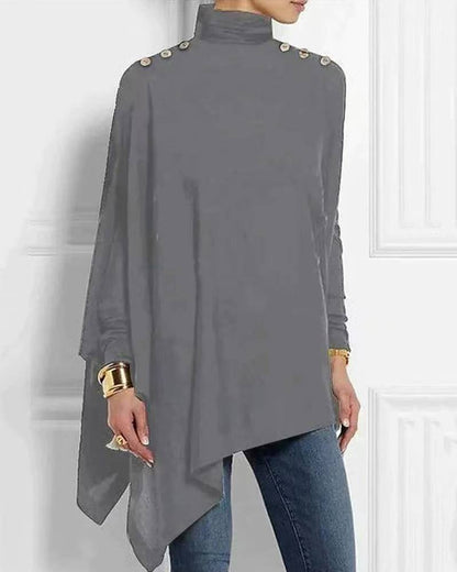 Seren™ - Couture Capeblouse met knopen