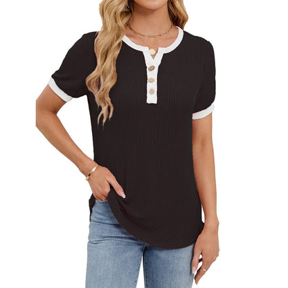 Callie Wafelsteek-Henley-Shirt
