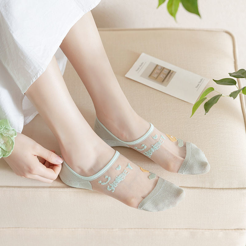 Chaussettes Fleuries Respirantes