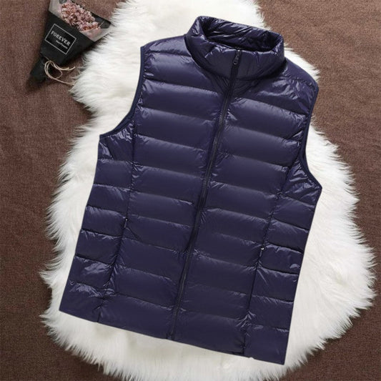 Isa Gevoerd Bodywarmer | Donkerblauw