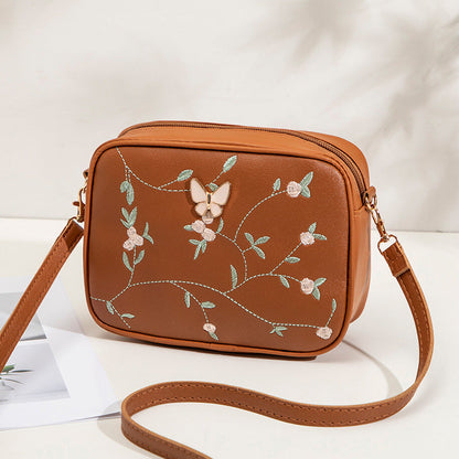 Casual Tas Met Geborduurd Bloemenpatroon