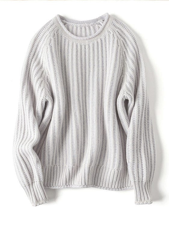 Serena Comfortabele Pullover met Los Ribbelpatroon