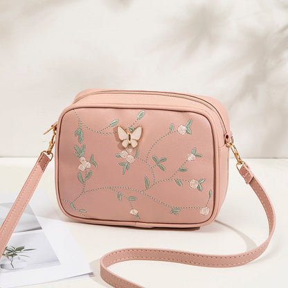 Casual Tas Met Geborduurd Bloemenpatroon