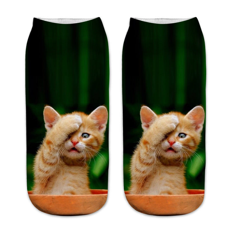 Sokken Met Kattenprint