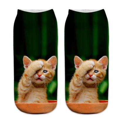 Sokken Met Kattenprint