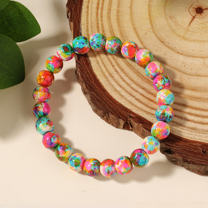 Bracelet De Perles Colorées