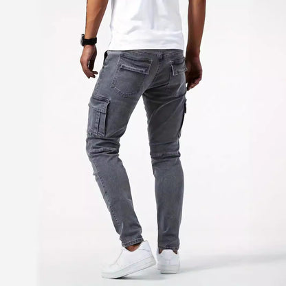 Cargo-Hose aus Stretch-Denim