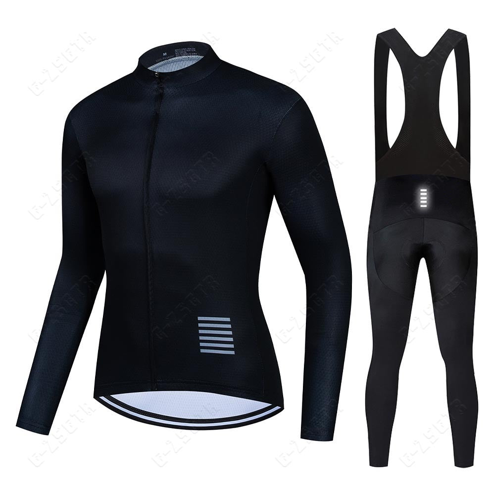 Professionele wielerset met lange mouwen