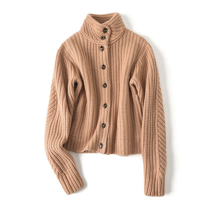 Vivienne comfortabel gebreid vest met knopen