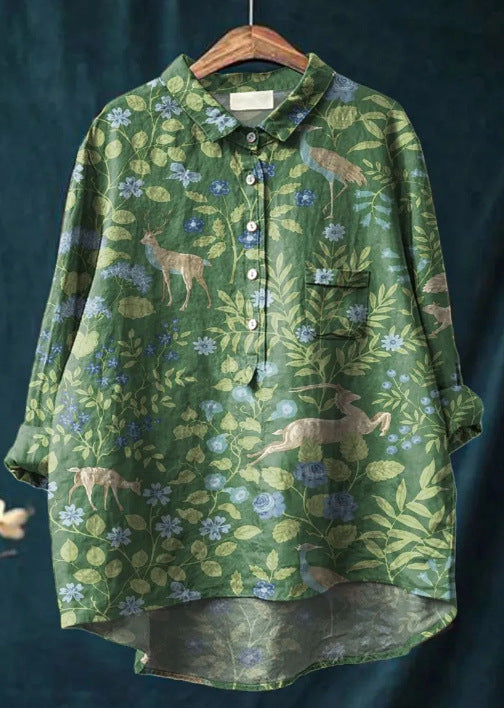 LALUNA® | KLASSISCHE BLUSE MIT BLUMENMUSTER