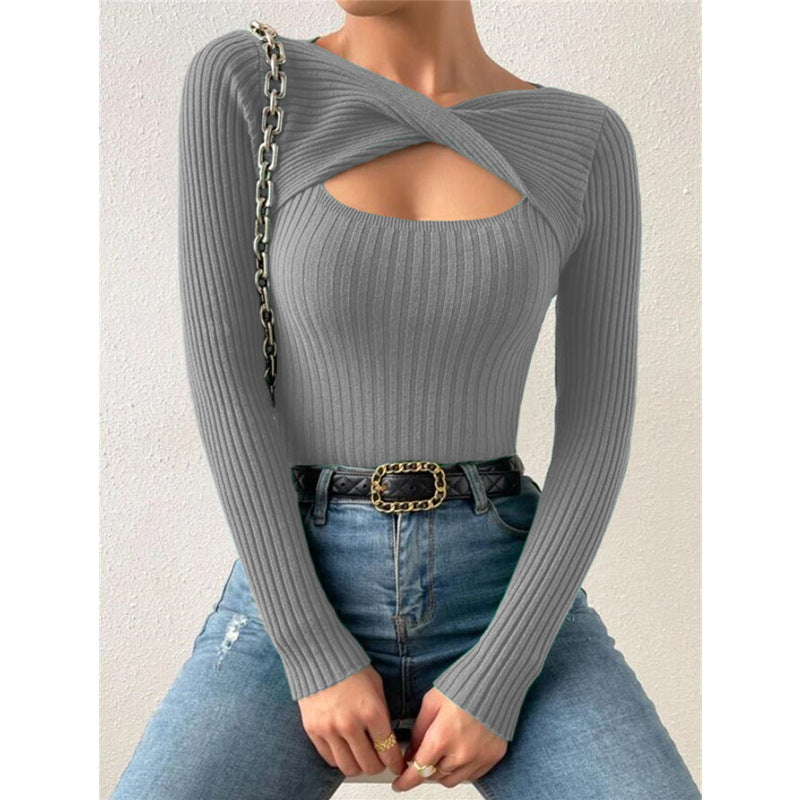 QAMRA™ – Elegante Pullover met Lange Mouwen en Ronde Hals