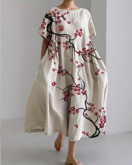 Lynette - De bloemen maxi-jurk
