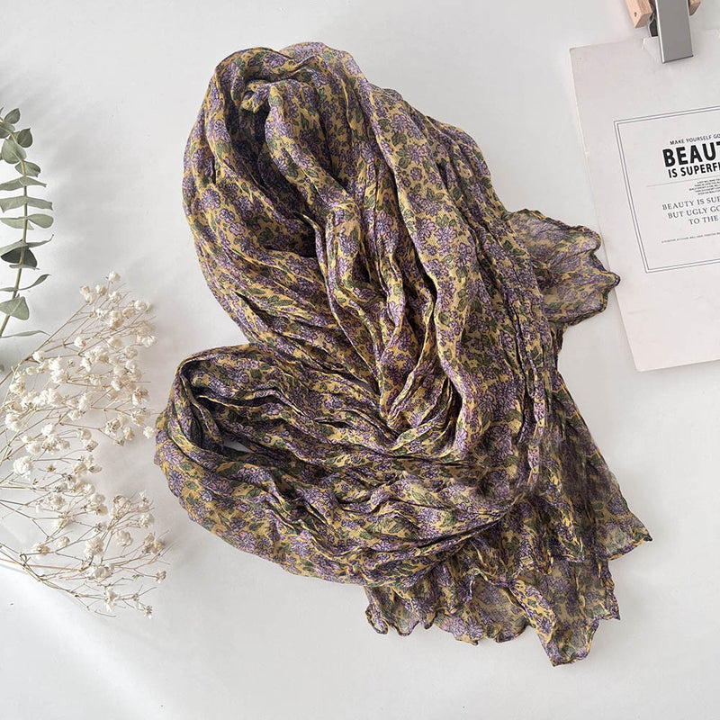 Vintage-Schal mit Blumenmuster