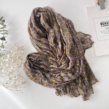 Vintage-Schal mit Blumenmuster