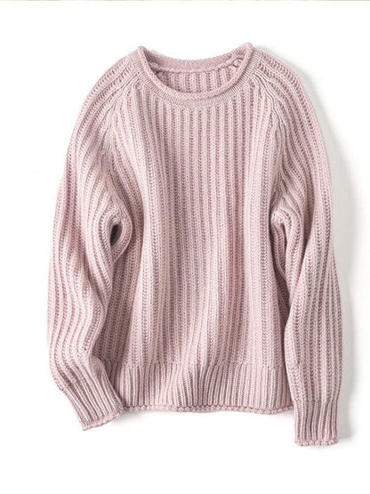 Serena Comfortabele Pullover met Los Ribbelpatroon