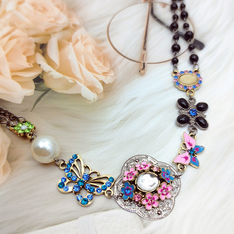 Vintage Etnische Vlinderketting