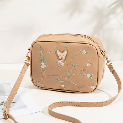 Casual Tas Met Geborduurd Bloemenpatroon