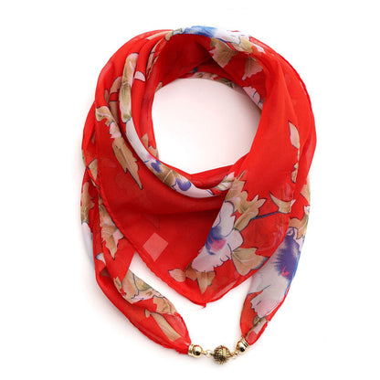 Casual Sjaal Met Bloemenprint