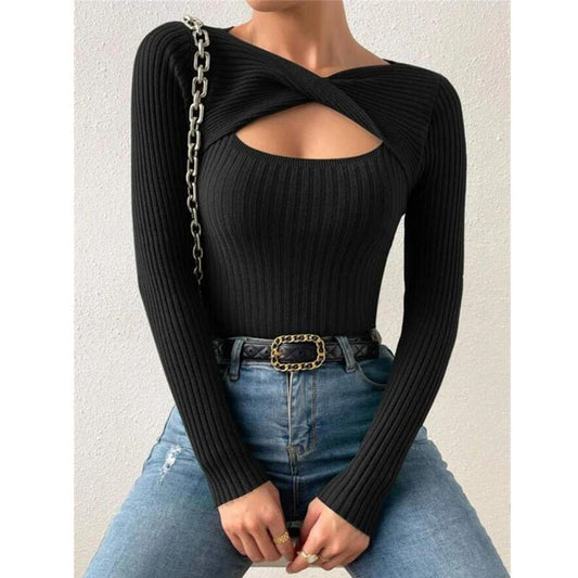 QAMRA™ – Eleganter Langarmpullover mit Rundhalsausschnitt